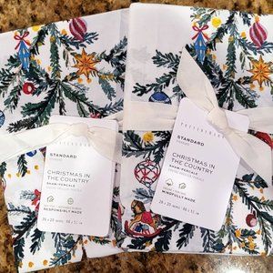 Pottery Barn Christmas Sham Set of 2